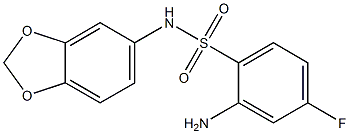 2-amino-N-(2H-1,3-benzodioxol-5-yl)-4-fluorobenzene-1-sulfonamide