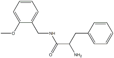 2-amino-N-(2-methoxybenzyl)-3-phenylpropanamide Struktur