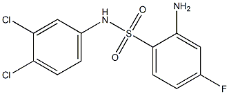 2-amino-N-(3,4-dichlorophenyl)-4-fluorobenzene-1-sulfonamide