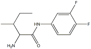 2-amino-N-(3,4-difluorophenyl)-3-methylpentanamide 结构式