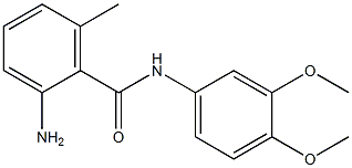 2-amino-N-(3,4-dimethoxyphenyl)-6-methylbenzamide 化学構造式