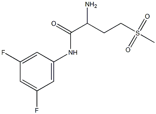 2-amino-N-(3,5-difluorophenyl)-4-(methylsulfonyl)butanamide