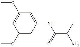 2-amino-N-(3,5-dimethoxyphenyl)propanamide Structure