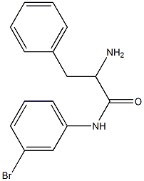 2-amino-N-(3-bromophenyl)-3-phenylpropanamide Struktur