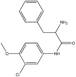 2-amino-N-(3-chloro-4-methoxyphenyl)-3-phenylpropanamide Structure