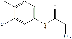 2-amino-N-(3-chloro-4-methylphenyl)acetamide 结构式