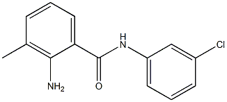 2-amino-N-(3-chlorophenyl)-3-methylbenzamide 结构式