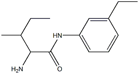 2-amino-N-(3-ethylphenyl)-3-methylpentanamide Structure