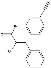 2-amino-N-(3-ethynylphenyl)-3-phenylpropanamide Struktur