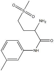 2-amino-N-(3-methylphenyl)-4-(methylsulfonyl)butanamide