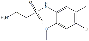 2-amino-N-(4-chloro-2-methoxy-5-methylphenyl)ethane-1-sulfonamide Structure