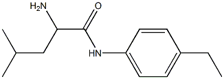 2-amino-N-(4-ethylphenyl)-4-methylpentanamide,,结构式