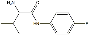 2-amino-N-(4-fluorophenyl)-3-methylbutanamide,,结构式