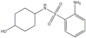 2-amino-N-(4-hydroxycyclohexyl)benzenesulfonamide 结构式