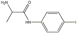 2-amino-N-(4-iodophenyl)propanamide Structure