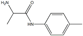 2-amino-N-(4-methylphenyl)propanamide 化学構造式