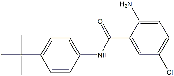 2-amino-N-(4-tert-butylphenyl)-5-chlorobenzamide,,结构式