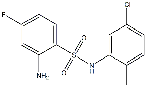 2-amino-N-(5-chloro-2-methylphenyl)-4-fluorobenzene-1-sulfonamide Structure