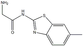 2-amino-N-(6-methyl-1,3-benzothiazol-2-yl)acetamide Structure