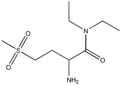 2-amino-N,N-diethyl-4-(methylsulfonyl)butanamide Structure