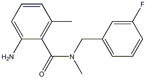 2-amino-N-[(3-fluorophenyl)methyl]-N,6-dimethylbenzamide Structure