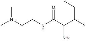 2-amino-N-[2-(dimethylamino)ethyl]-3-methylpentanamide Struktur