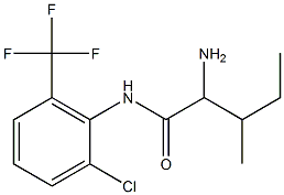2-amino-N-[2-chloro-6-(trifluoromethyl)phenyl]-3-methylpentanamide