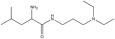 2-amino-N-[3-(diethylamino)propyl]-4-methylpentanamide 化学構造式