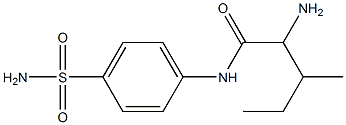 2-amino-N-[4-(aminosulfonyl)phenyl]-3-methylpentanamide Structure