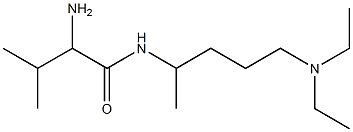 2-amino-N-[4-(diethylamino)-1-methylbutyl]-3-methylbutanamide 化学構造式