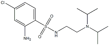 2-amino-N-{2-[bis(propan-2-yl)amino]ethyl}-4-chlorobenzene-1-sulfonamide