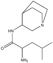 2-amino-N-1-azabicyclo[2.2.2]oct-3-yl-4-methylpentanamide 化学構造式