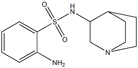 2-amino-N-1-azabicyclo[2.2.2]oct-3-ylbenzenesulfonamide Structure