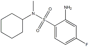 2-amino-N-cyclohexyl-4-fluoro-N-methylbenzene-1-sulfonamide