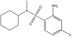 2-amino-N-cyclohexyl-4-fluoro-N-methylbenzene-1-sulfonamide Struktur