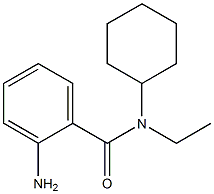 2-amino-N-cyclohexyl-N-ethylbenzamide,,结构式
