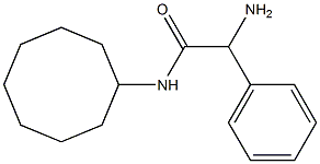 2-amino-N-cyclooctyl-2-phenylacetamide,,结构式