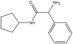 2-amino-N-cyclopentyl-2-phenylacetamide Structure