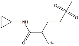 2-amino-N-cyclopropyl-4-(methylsulfonyl)butanamide|