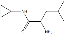 2-amino-N-cyclopropyl-4-methylpentanamide 结构式