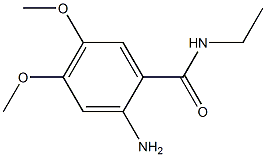 2-amino-N-ethyl-4,5-dimethoxybenzamide 化学構造式