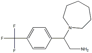 2-azepan-1-yl-2-[4-(trifluoromethyl)phenyl]ethanamine,,结构式