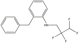 2-benzyl-N-(2,2,3,3-tetrafluoropropyl)aniline 结构式