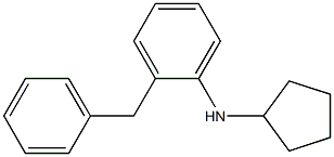 2-benzyl-N-cyclopentylaniline Struktur