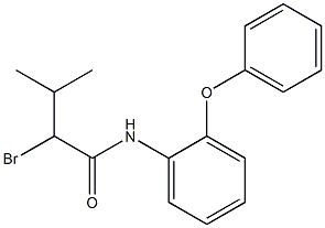 2-bromo-3-methyl-N-(2-phenoxyphenyl)butanamide,,结构式