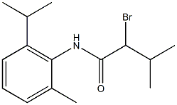 2-bromo-3-methyl-N-[2-methyl-6-(propan-2-yl)phenyl]butanamide,,结构式