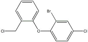 2-bromo-4-chloro-1-[2-(chloromethyl)phenoxy]benzene Structure