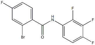 2-bromo-4-fluoro-N-(2,3,4-trifluorophenyl)benzamide Structure