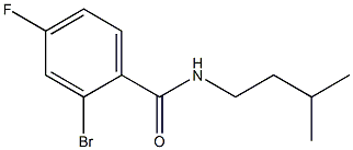 2-bromo-4-fluoro-N-(3-methylbutyl)benzamide,,结构式