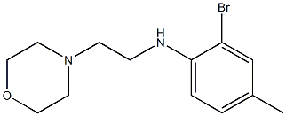 2-bromo-4-methyl-N-[2-(morpholin-4-yl)ethyl]aniline Structure